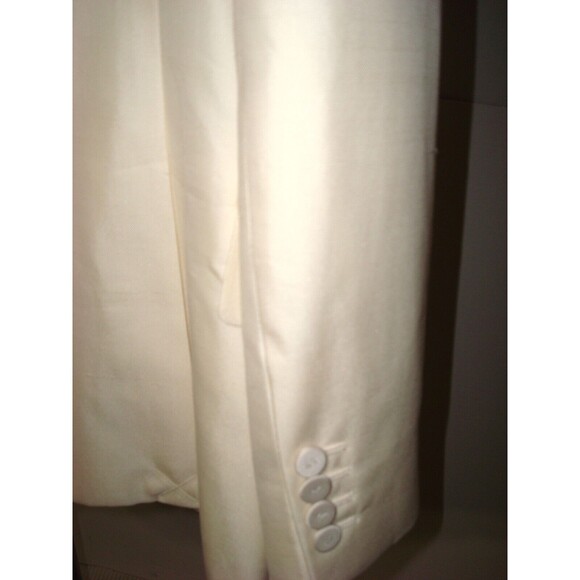 New NWT 50 IT FR Tuxedo Mens Jacket 40 US Italy Valentino Cream White Designer - Picture 12 of 16